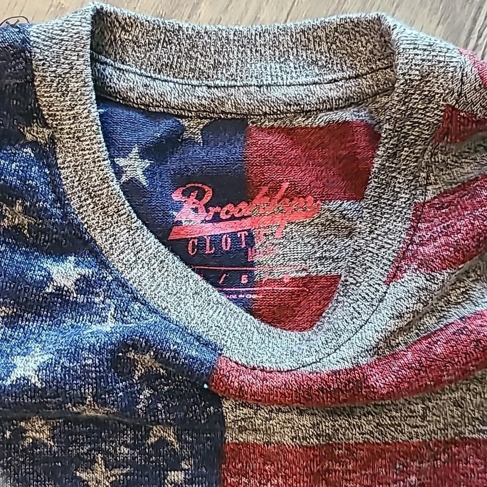 Tommy Bahama/Brooklyn Clothes USA Flag T-Shirt with  Matching Shorts Size 7/8